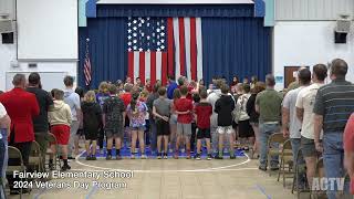 Fairview Elementary School 2024 Veterans Day Program [upl. by Idnarb68]