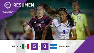 Campeonato Femenino Sub20 de Concacaf  2022 Resumen México vs Honduras [upl. by Ymmas714]