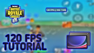 COMO JOGAR FORTNITE A 120 FPS NO CELULAR  HOW TO GET 120FPS IN FORTNITE [upl. by Avahc]