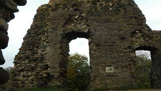 The Norman late 12th cent Great TowerKeep at Christchurch Twynham Castle Dorset England [upl. by Gladdy]