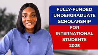 Fully Funded Undergraduate Scholarship for International Students school fully undergraduate [upl. by Napas]