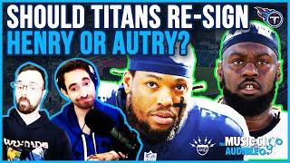 Should the Titans resign Derrick Henry or Denico Autry  Music City Audible Podcast [upl. by Voleta]