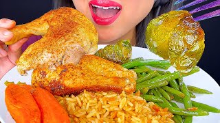 ROAST CHICKEN AND VEGGIES  MUKBANG  COOKING amp EATING  ASMR Phan [upl. by Romeu]