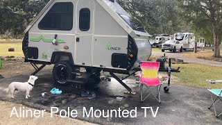 Aliner Scout Pole TV mount [upl. by Natsirt]