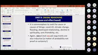 2022 UGRC 150 Unit 9 Causal Reasoning [upl. by Nairrod]