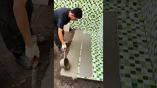 Tile installation P5779shorts [upl. by Anerrol]