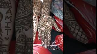 Simple Mehndi design support youtube mehandi shortvideo henna subscribe viralvideo viral [upl. by Torin]