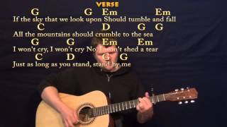 Stand By Me Ben E King Easy Guitar Strum Cover Lesson with LyricsChords  Capo 2nd standbyme [upl. by Cadel421]