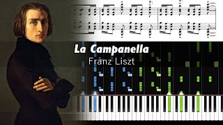 Franz Liszt  La Campanella  Piano Tutorial with Sheet Music [upl. by Barbour]