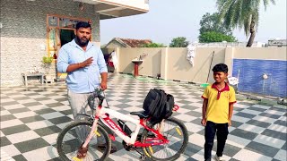 Chinna Kannayya Cycle Midha School Ki Velthundu  Chinna kannayya Videos  Trends adda Vlogs [upl. by Diego]