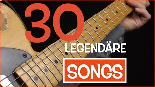 EGitarren Lieder  30 Top Songs Riffs [upl. by Ahcorb]