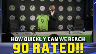 HOW QUICKLY CAN WE REACH 90 RATED IN FIFA 22 PLAYER CAREER MODE [upl. by Yekram736]