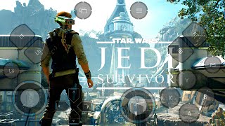 Jogando star wars jedi survivor no celular cloud game de pc para android gameplay [upl. by Ennaimaj]