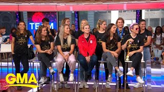 Megan Rapinoe and Alex Morgan talk World Cup victory l GMA [upl. by Noillid933]