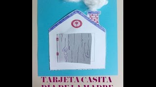 Arte con clase Día de la Madre Tarjeta Casita [upl. by Ingles]