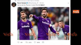 Morte Astori il cordoglio del mondo del calcio e dei tifosi [upl. by Anail]