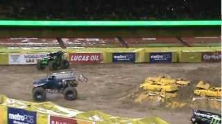 monster jam 2012 dodger stadium [upl. by Llenreb]