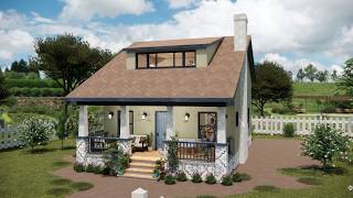 24x37 ft 7x11 m  Stunning 2Story Small House Design amp Layout Ideas [upl. by Nagap]