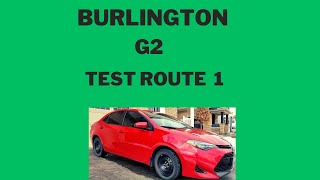 Burlington G2 Test Route 1 Mock Test [upl. by Dlareg929]