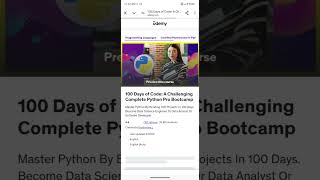 Free Udemy 100Days Python Bootcamp Course With Certificate in தமிழ் python udemyfreeonlinecourses [upl. by Reidid]