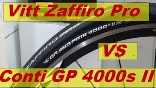 WHAT is the BEST practical FAST road bike tire Continental Grandprix 4000s II or Vittoria zaffiro [upl. by Magdau528]