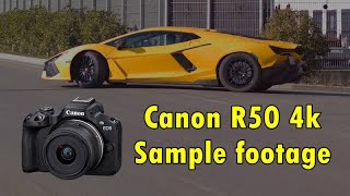 Canon R50 4k  Sample footage  RF50mm 18 Handheld [upl. by Elyag]