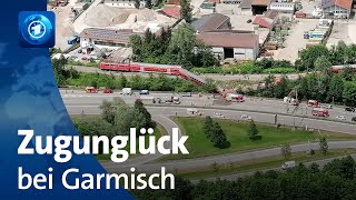 Tote und Schwerverletzte bei Zugunglück in Bayern [upl. by Naillimixam]