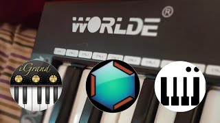 iGrandPiano Caustic GStomper ✓Worlde KS49C MIDI Piano Sound Test [upl. by Yeltnarb]