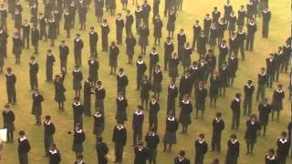 School morning assembly in a Delhi government Kendriya Vidyalaya school [upl. by Winni]