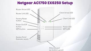 How to Install amp Setup Netgear EX6250 AC1750 WiFi Mesh Extender [upl. by Aleck408]