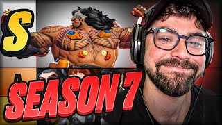 SAMITOS HERO TIER LIST FOR SEASON 7 Overwatch 2 [upl. by Cordie]