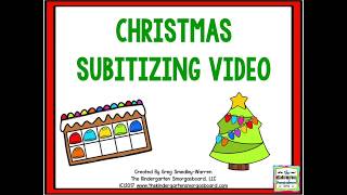 Christmas Subitizing Video SLOW Version [upl. by Kitchen]