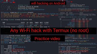 wifi tool for termux without root practical video [upl. by Mallon]