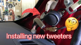 Replacing Factory Tweeters with New Tweeters in the Factory locationtweeter [upl. by Niuqaoj]