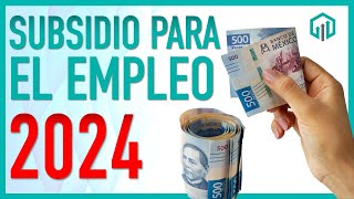 SUBSIDIO AL EMPLEO 2024 CÓMO CALCULARLO  TODO LO QUE DEBES SABER [upl. by Aicnelev]