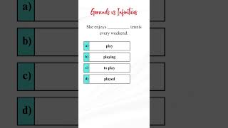 Gerunds vs Infinitives shorts [upl. by Ecnarrot]