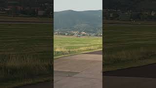 TAP take off in Firenze travel aviation plane beautiful planespotting airport [upl. by Akinek]