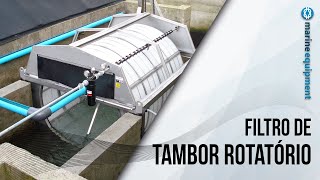 Filtro de Tambor Rotatório Hydrotech [upl. by Aninahs]