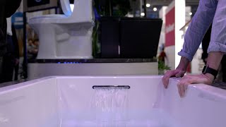 KOHLER imagines the bathroom of the future as seen at CES 2018 [upl. by Campy881]