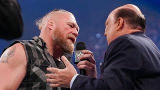 Brock Lesnar returns and attempts to F5 Paul Heyman SmackDown Sept 10 2021 [upl. by Packer558]