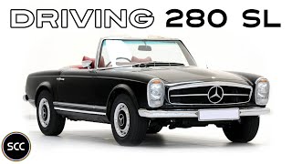 MERCEDES 280SL  280 SL PAGODE PAGODA 1969  Test drive in top gear  Engine sound  SCC TV [upl. by Sufur971]