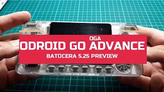 Odroid Go Advance OGA Batocera 525 Preview [upl. by Rex]