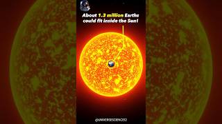 Earth Vs Sun Size Comparison shorts [upl. by Searby]