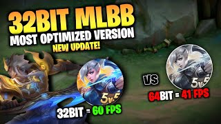 Updated 32bit MLBB  Most Optimized Version to play SMOOTHLY in Mobile Legends [upl. by Fagen]