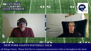 NEW YORK GIANTS FOOTBALL TALK [upl. by Hafeenah]