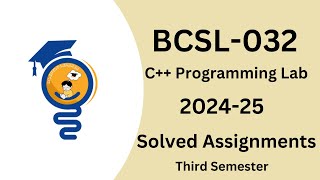 BCSL032 solved assignments  202425  ignou assignments  bca 3 sem [upl. by Hallett965]