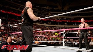 Brock Lesnar confronts The Undertaker before Hell in a Cell Raw October 19 2015 [upl. by Benetta600]