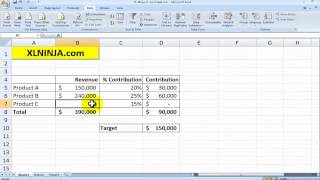 How to use the Goal Seek function in Excel [upl. by Nathalie]