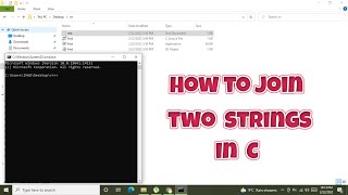 how to join two strings in c programming language  concatenating two strings in c [upl. by Hose376]