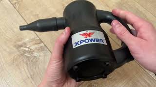 XPOWER A 2S Cyber Duster Electric Air Duster for Dusting Drying Inflating Blowing Car Detailing [upl. by Nerland183]